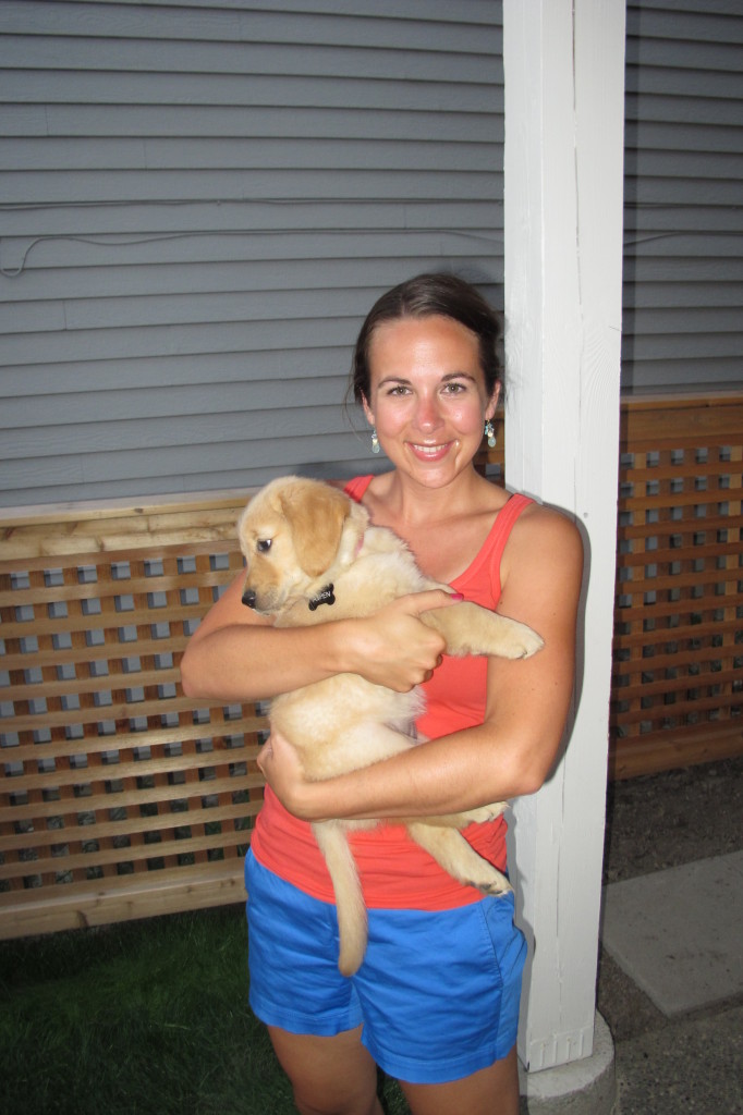 The first day I met sweet Aspen! I had no idea what I was in for...