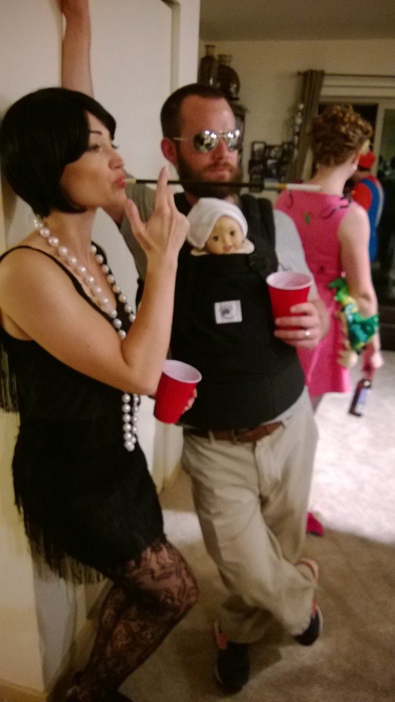Mary and Ryan's costumes were so fun - Mary was a flapper and Ryan was Zach Galifinakis from the Hangover.