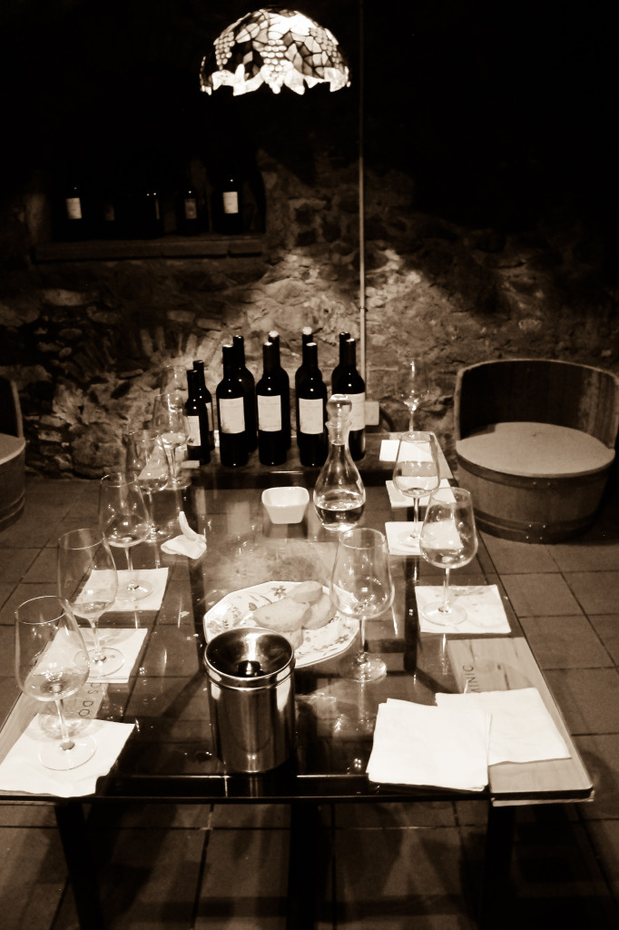 {The wine cellar at Clos Dominic where we did our final tasting}