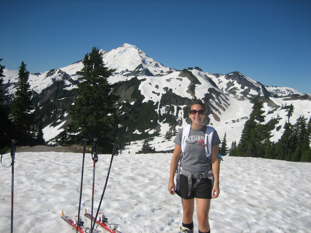 {We took advantage of a really long snow season and did a ski tour on August 28th back in 2011.}