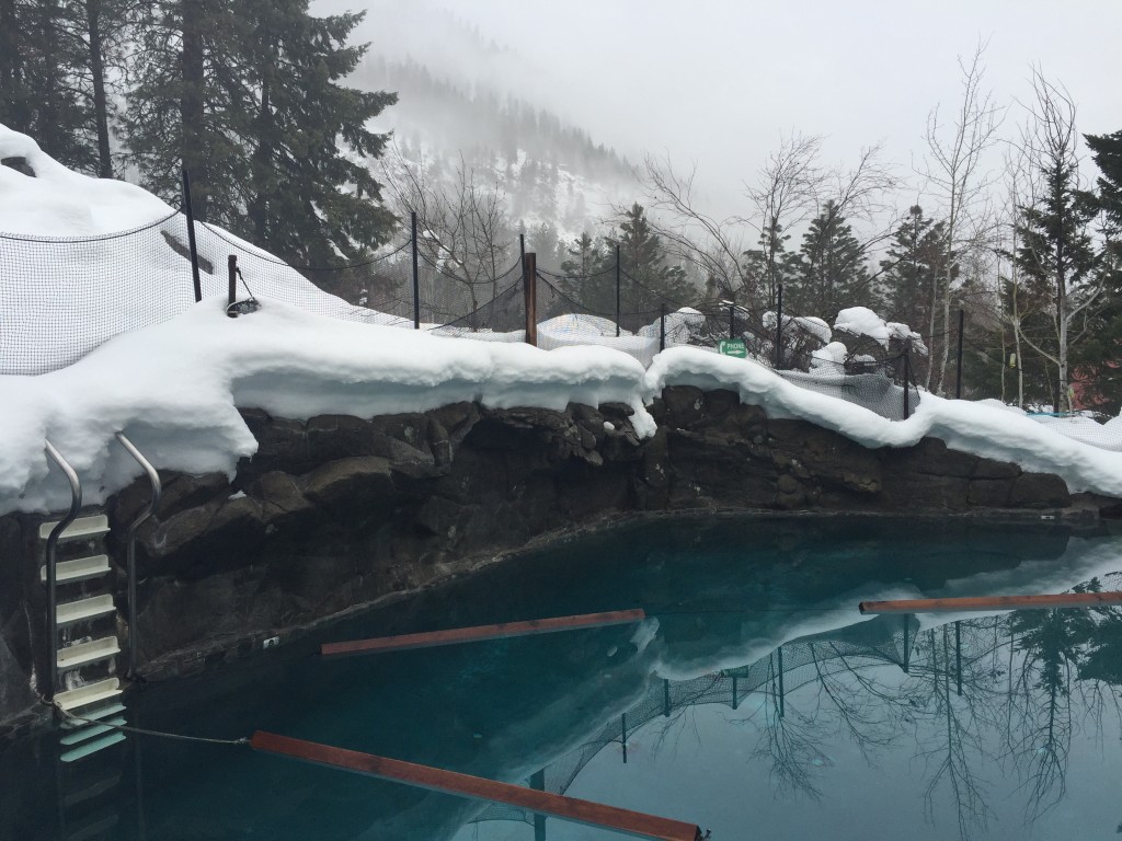 {This is the rock pool at the resort! Really neat concept. It was really foggy and overcast for our stay, so I didn't get any good pictures, due to the lighting.}