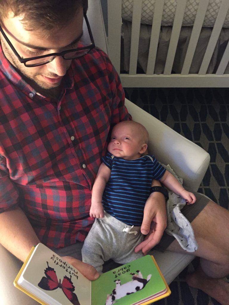 {Story time with dad!}