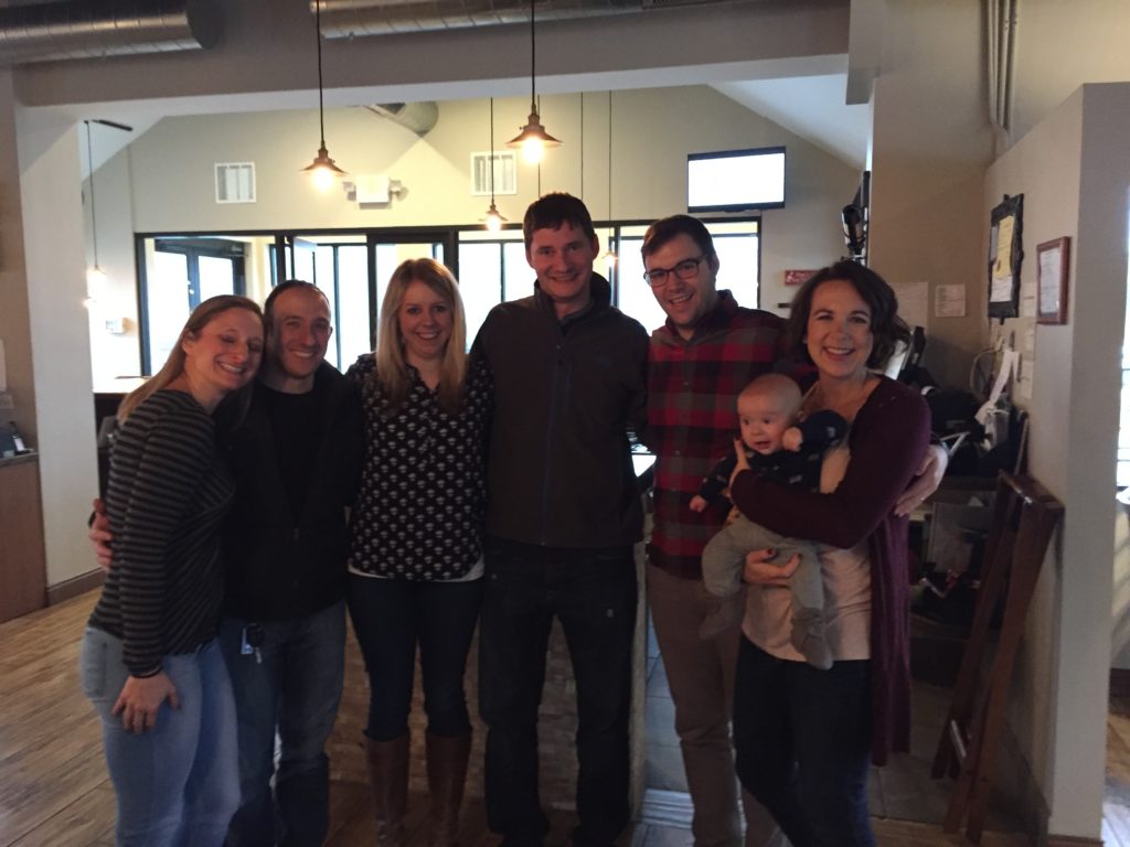 {Brunch with Cousin Katie and her husband Stefano, as well as Cousin Bryan and his wife Sarah.}